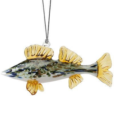 Glassdelights Ornament - Walleye Fish