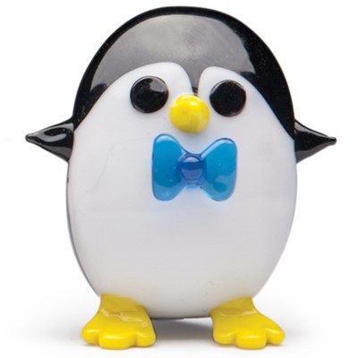 Mini Penguin with Bow Tie - Blue