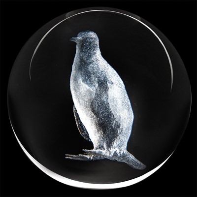 Crystal Paperweight - Penguin