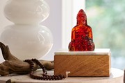 Guanyin (Female Buddha) - Red Amber 25431R View 3