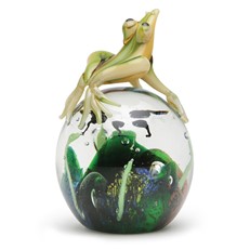 Frog On Tadpole Globe