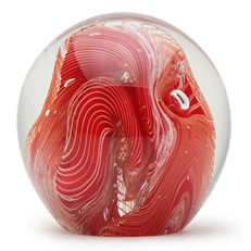 Large Paperweight - Coral Ribbons