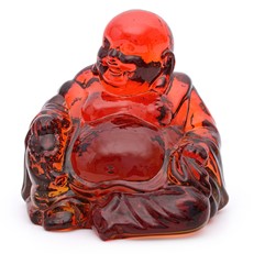 Laughing Buddha - Red Amber