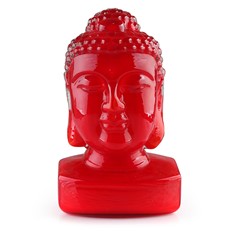 Guanyin (Female Buddha) Head - Red