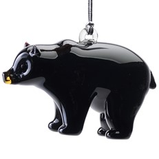 Glassdelights Ornament Black bear