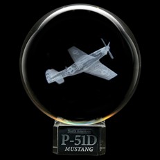 Crystal Sphere - P-51D Mustang