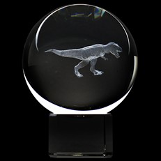 Crystal Sphere - T-Rex