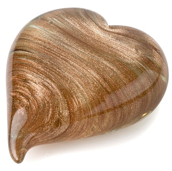 Double-Sided Heart - Gold Aventurine