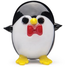 Mini Penguin with Bow Tie - Red
