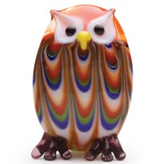 Mini Feathered Owl - Red