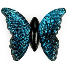 Glass Magnet - Morpho Butterfly