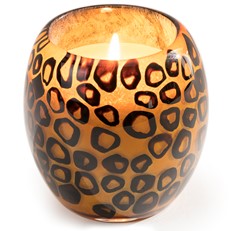 Glisten + Glass Candle Leopard