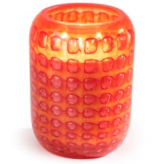 Glisten+Glass Cubic Beehive, Coral - Blood Orange