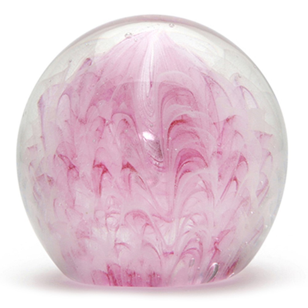 Small Paperweight - Pink Feather Glow 95284