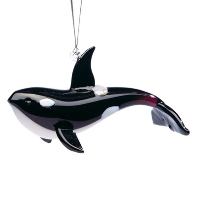 Glassdelights Ornament Orca Whale