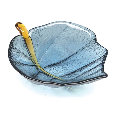 Small Leaf Bowl - Steel Blue