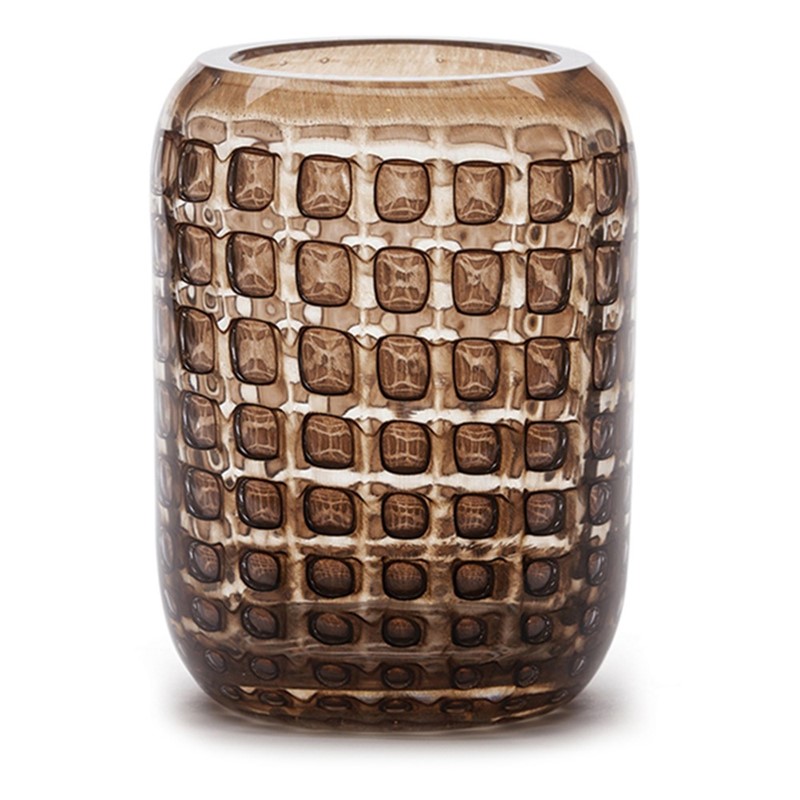 Cubic Beehive Vase - Espresso