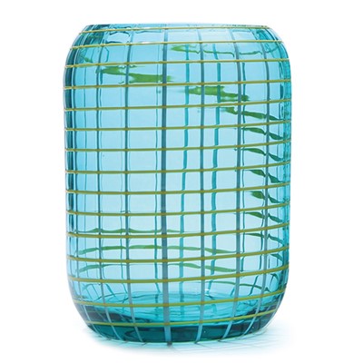 Cubic Beehive Vase - Mojito Blue