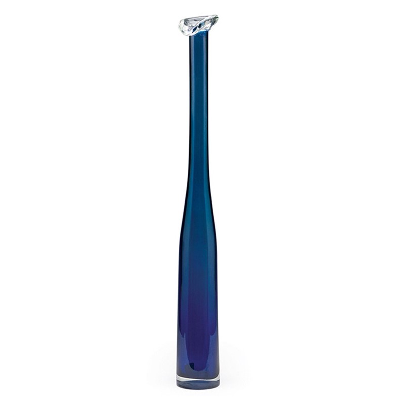 Bottle Rim Vase - Cobalt