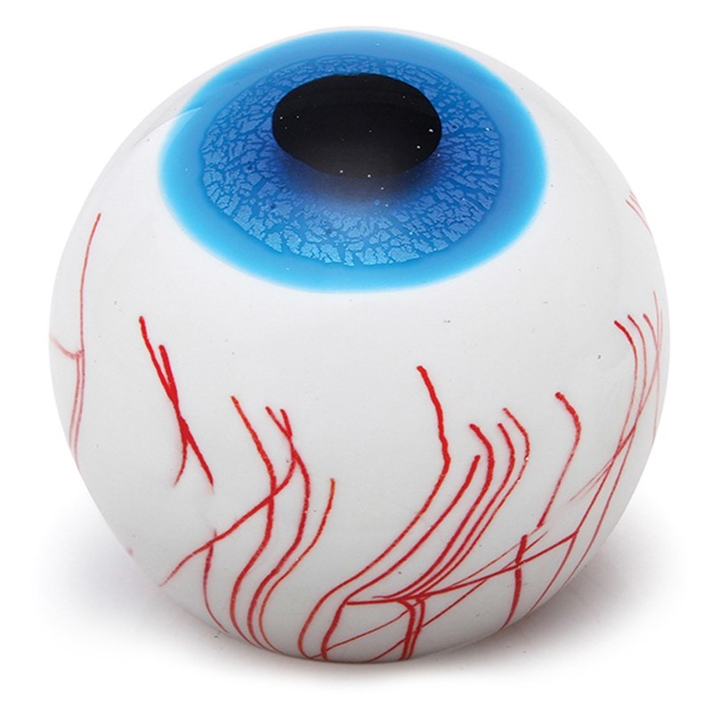 Large Paperweight - Blue Eyeball Glow 91171