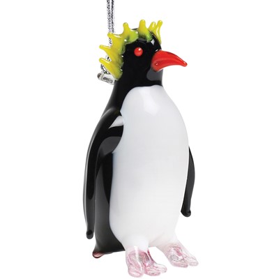 Glassdelights Ornament Rockhopper Penguin