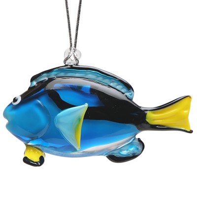 Glassdelights Ornament Blue Tang Fish