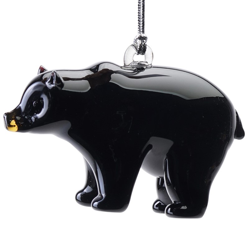 Glassdelights Ornament Black bear