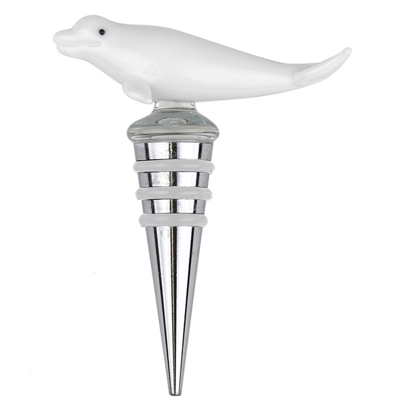 Beluga Whale Wine Stopper