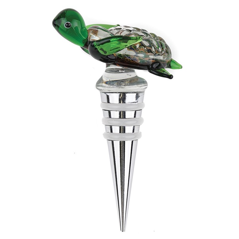 Green Sea Turtle Wine Stopper