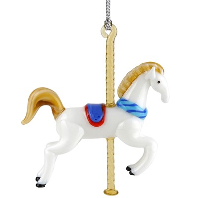 Glassdelights Ornament - Carousel Horse
