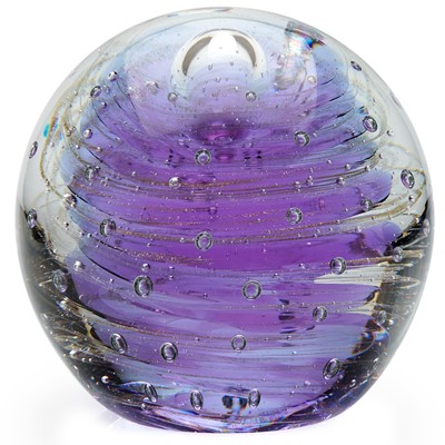 Large Paperweight - Cosmic Spiral Lavender