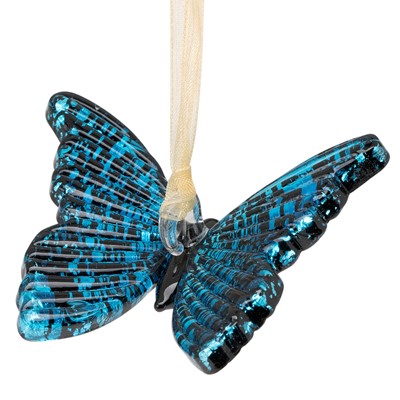 Glassdelights Ornament - Blue Butterfly