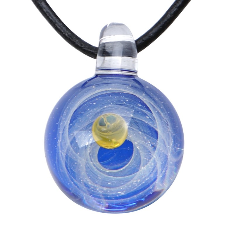 Celestial Pendant - Blue/Amber