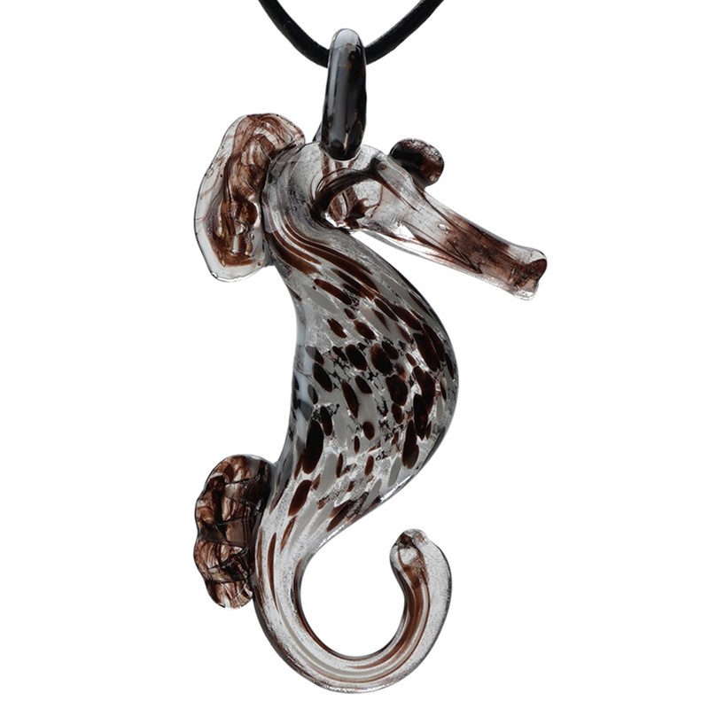 Seahorse Pendant - Brown Glow