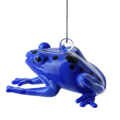 Glassdelights Ornament - Poisonous Dart Frog, Blue