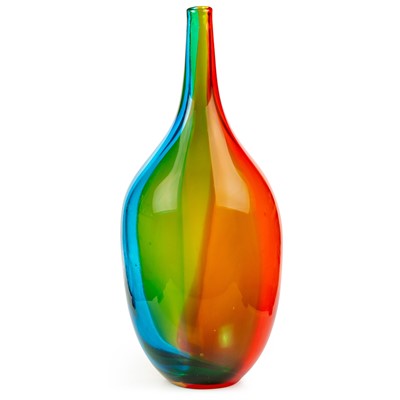 Glass Teardrop Vase - Painterly Rainbow