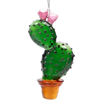 Glassdelights Ornament - Prickly Pear Cactus