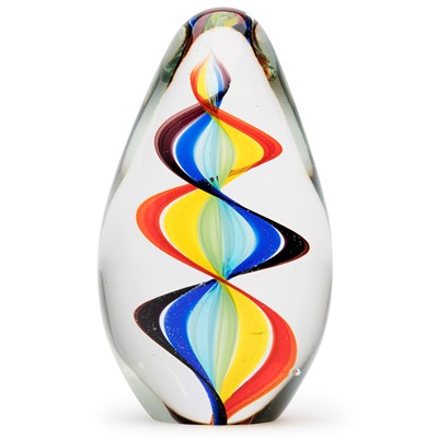 Large Paperweight - Rainbow Spiral