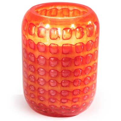 Glisten+Glass Cubic Beehive, Coral - Blood Orange