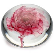 Medium Paperweight - Pink Rose Glow 85001 View 2