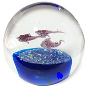 Large Paperweight - Stingray Purple Glow 91191PR View 2