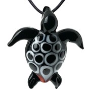 Sea Turtle Pendant - Black/White 83404BW View 2