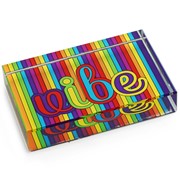 DeskPop Crystal Paperweight - Rainbow Vibe 51105RB View 2