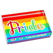 DeskPop Crystal Paperweight - Pride 51105PRD View 2