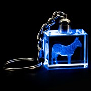 Crystal Keychain - Zebra 51915ZB View 2