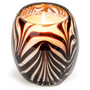 Glisten + Glass Candle Zebra Glow 28205ZB-CL View 2