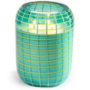 Glisten+Glass Grid Beehive, Mojito Blue - White Tea + Ginger 503007A-CL View 2