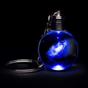 Crystal LED Keychain - Galaxy 51916GX View 2