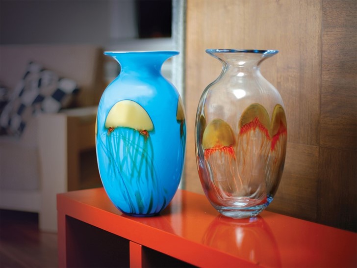 Jellyfish Clear Vase | Dynasty Gallery