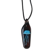 Tall Jellyfish Pendant - Blue/Black Glow 83100B View 3